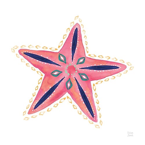 Along the Coast Starfish II Beach Print
