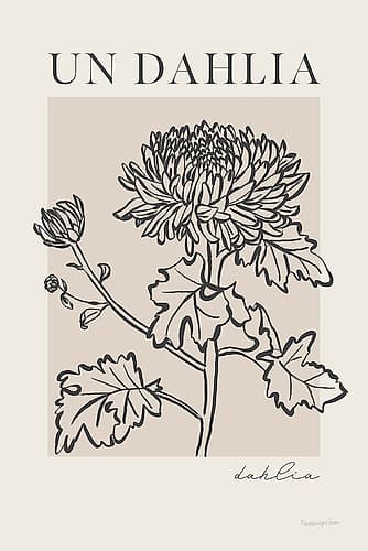 French Flower Poster I Bold Minimalist Print
