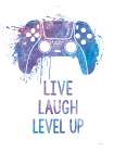 Gamer Splash II Live Art Print