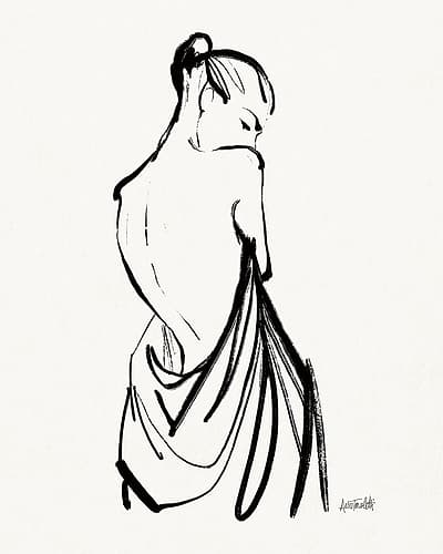 Sketched Nudes II Figurative Print