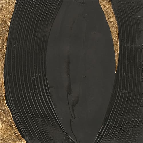 Black on Black II Abstract Art Print