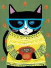 Seasonal Cat II Art Print