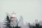 Oregon Coast Umpqua River Lighthouse Art Print