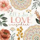 Floral Chic VI Love Art Print