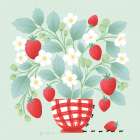 Strawberry Patch Art Print