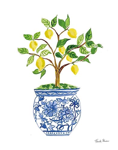 Lemon Chinoiserie I v2 Food Print