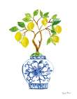 Lemon Chinoiserie II v2 Art Print