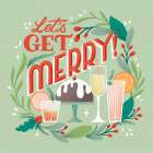 Lets Get Merry V Kitchen Print