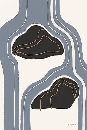 Waterfall Abstract III Abstract Art Print