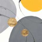 Golden Orbs II Art Print