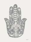Hamsa I Silver Art Print