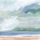 Lake Beach Blue Art Print