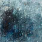 Rain in Gray and Blue Art Print
