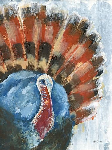 Traditional Harvest Turkey Art Print