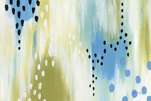 Abstract Aqua Vibe Abstract Art Print