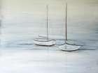 Two Sails at Rest Art Print