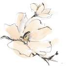 Greige Magnolias I Art Print