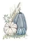 Blue Harvest II Art Print