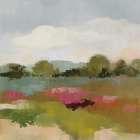 Burgundy and Sage Landscape II Art Print