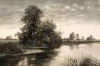 Pastoral Pond Landscape Art Print