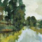 Willows by the Pond I Art Print