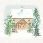 Wooded Winter II Art Print