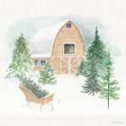 Wooded Winter IV Art Print