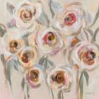 White and Blush Flowers Art Print