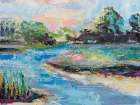 River Glow Art Print