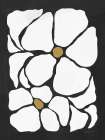 Boho Impact Floral I BW Art Print