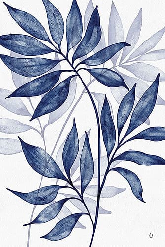 Soft Leaves II Modern Print