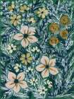 Folksy Floral III Art Print