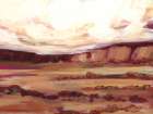 Mauve Mesa III Art Print