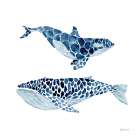 Two Whales Art Print