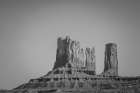 Monument Valley II BW Art Print