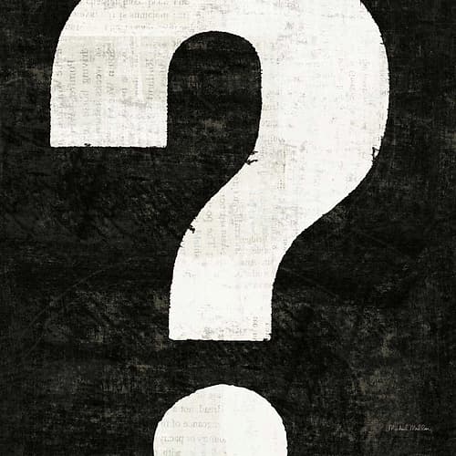 Punctuated Black Square VIII Signs Print