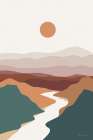Boho Valley II Art Print
