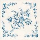 Swedish Tile III Blue Art Print