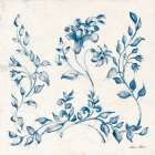 Swedish Tile IV Blue Art Print
