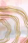 Pink and Gold Abstract I Art Print