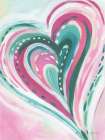 Abstract Heart Art Print