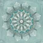 Desert Mandala Green Art Print