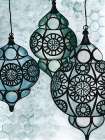 Moroccan Street Lanterns Art Print
