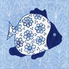 Coastal Chinoiserie I Art Print