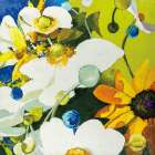 Anemones Basically Art Print by Shirley Novak
