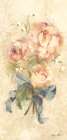 Peony with Ribbon Bright Crop Art Print