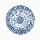 Coastal Block Print II Blue Art Print