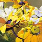 Yellow Action August Art Print