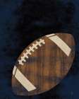 Football Wood Art Print