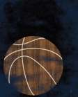 Basketball Wood Art Print